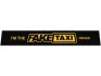 Бризковик на задній бампер з написом I\'m The Fake Taxi Driver (350Х2400) чорний GURBUZ PLASTIK GPC80 (фото 1)