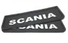 Бризковик на крило кабіни з об\'ємним малюнком "SCANIA" Чорний (180X600) GURBUZ PLASTIK GP0001 (фото 1)