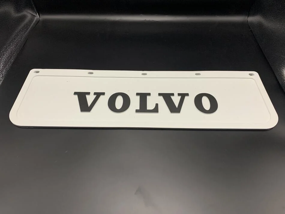 Бризковик на крило кабіни з об\'ємним малюнком "VOLVO" Білий (180X600) GURBUZ PLASTIK GP0405 (фото 1)
