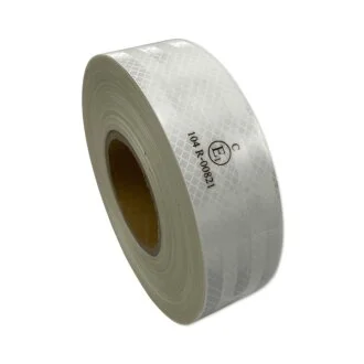 Стрічка світловідбивна для маркування кузова біла (Е1) PLATANIK PVC-W-E1