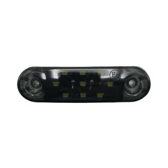 Габаритний ліхтар 12-24v 9 LED Білий Smoke 8 см FR0174 FORM PLAS FR0174FW