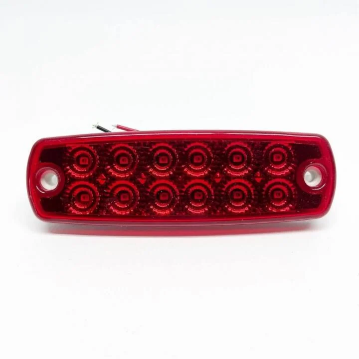 Габаритний ліхтар діодний 12-24В 12LED червоний FORM PLAS DEP-FR0178R (фото 1)