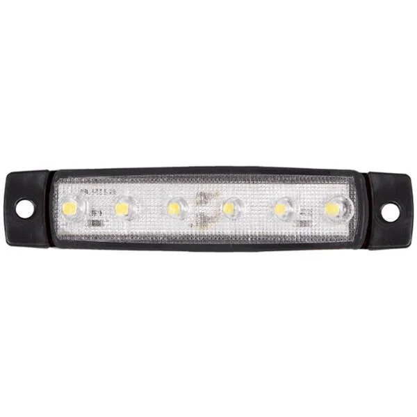 Габаритний ліхтар світлодіодний білий 6LED 12-24V FORM PLAS FR0172W (фото 1)