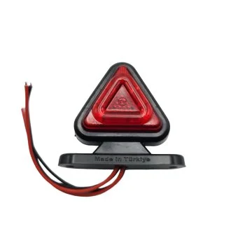 Габаритний ліхтар трикутний LED 12-24v Червоно-білий 6,5см FORM PLAS FR0101RW