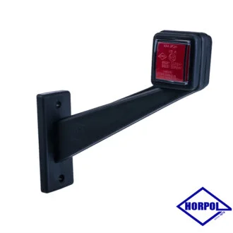 Габаритний ліхтар (Ріжок) LED 12-24V червоно-білий Неон 17 см RH (LD 3118P) HORPOL LD3118P