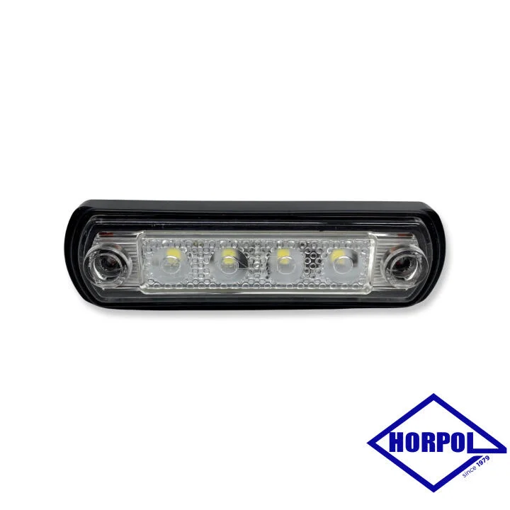 Габаритний ліхтар 12-24v LED 4 Білий для труб HORPOL LD943 (фото 1)