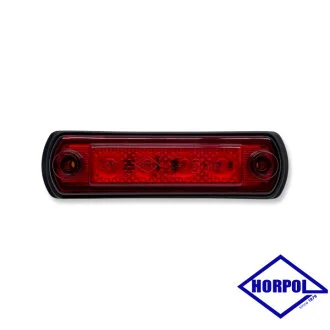 Габаритний ліхтар 12-24v LED 4 Червоний HORPOL LD677