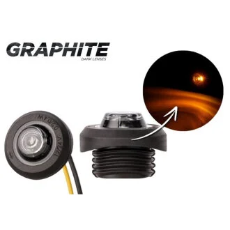 Декоративний ліхтар на трубу LED 12-24v Жовтий «GRAPHITE» HORPOL LD2632GR