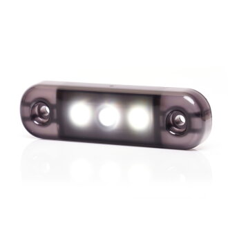 Габаритный фонарь 3LED 12-24V Белый «BLACK» WAS W275.1-2335