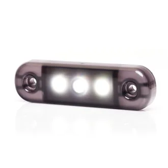 Габаритный фонарь 3LED 12-24V Белый «BLACK» WAS W275.1-2335