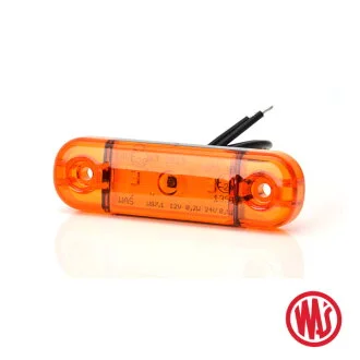 Ліхтар габаритний бічний 3 LED 12-24V Жовтий WAS W97.1-708
