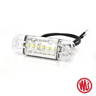 Ліхтар габаритний бічний 5 LED 12-24V Білий WAS W97.2-713