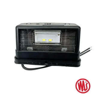 Ліхтар підсвічування номера LED 12-24V Чорний WAS W54-246