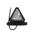 Габаритний ліхтар трикутний LED 12-24v Червоно-білий 8,5см ERCELIK SHM0624RW (фото 1)