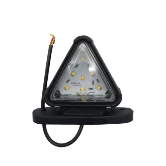 Габаритний ліхтар трикутний LED 12-24v Червоно-жовтий 8,5см ERCELIK SHM0624YR