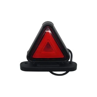 Габаритний ліхтар трикутний LED 12-24v Червоно-жовтий Неон 8,5см ERCELIK HM0624P