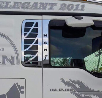 Накладки на вікно спалки MAN TGA/TGX/TGL/TGM нержавіюча сталь KOCKAR DEP-KKMN112
