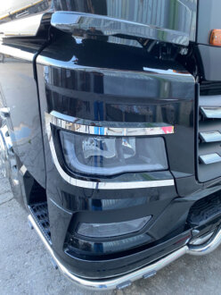 Накладки на фари MAN TGX 2021 нержавіюча сталь KOCKAR DEP-KKMN147