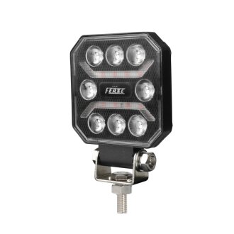 Фара робоча, задній хід 9-32V 8LED червона FERZE FRZ-8RLR