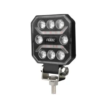 Фара робоча, задній хід 9-32V 8LED червона FERZE FRZ-8RLR