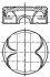 Поршень з кільцями BMW 84,25 1.6/2.0 i N45/N46/N42/N40 01- (Mahle) Knecht/Mahle 081 PI 00101 001 (фото 1)
