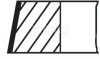 Кільця поршневі VAG 81,00 2,4i 30V 1,5x1,5x2,0 (вир Mahle) Knecht/Mahle 030 79 N0 (фото 1)