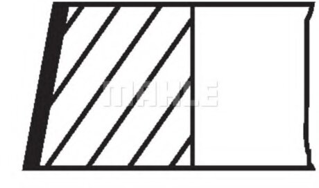 Кільця поршневі VAG 81,00 2,4i 30V 1,5x1,5x2,0 (вир Mahle) Knecht/Mahle 030 79 N0