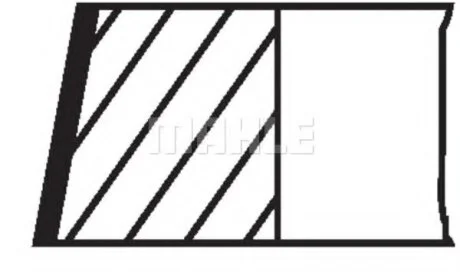 Кільця поршневі VAG 81,00 2,4i 30V 1,5x1,5x2,0 (вир Mahle) Knecht/Mahle 030 79 N0