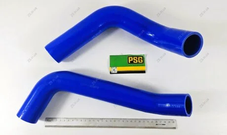 Патрубок радиатора ГАЗ 3307 (компл. 2 шт.) STANDARD (силикон) PSG 3307-1303010/25