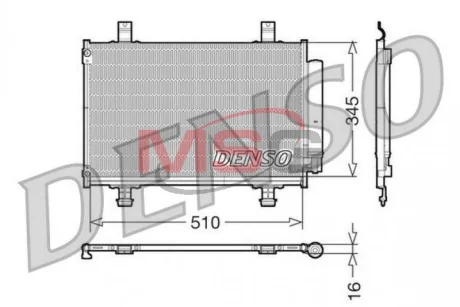 Радіатор кондиціонера Denso DCN47010
