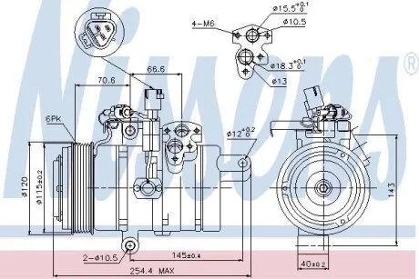 Компресор кондиціонера Nissens 89607