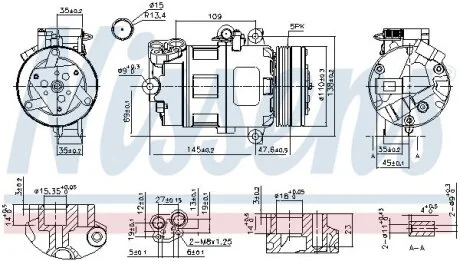 Компресор кондиціонера Nissens 89422