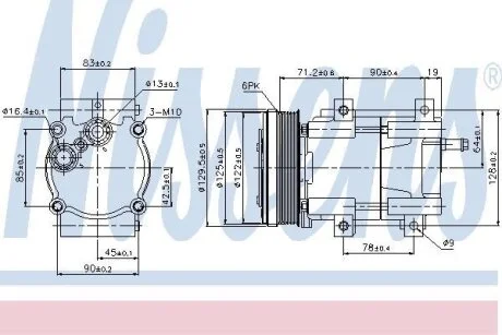 Компресор кондицiонера Nissens 89205