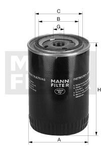 Масляний фільтр MANN-FILTER W711/80 (фото 1)