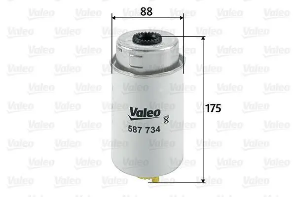 Фільтр паливний FORD TRANSIT 2.0-2.4 DI 00-06 (вир-во VALEO) Valeo 587734 (фото 1)