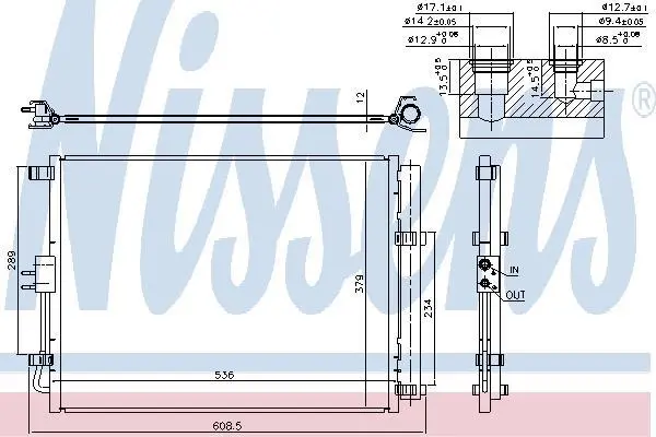 Радiатор кондицiонера Nissens 940598 (фото 1)