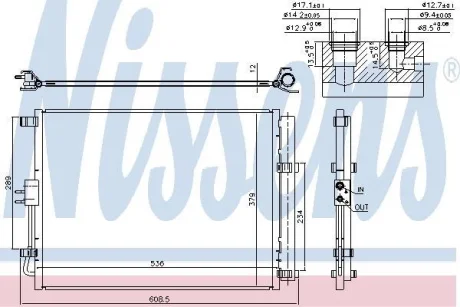 Радiатор кондицiонера Nissens 940598
